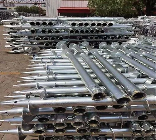 Galvanized Post Anchor Spiral Pile Helical Piles