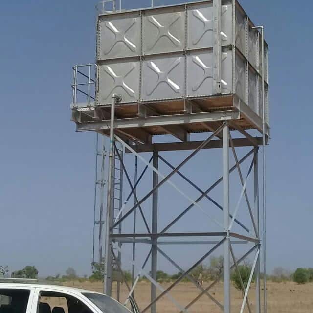 Torre de tanque de agua de acero